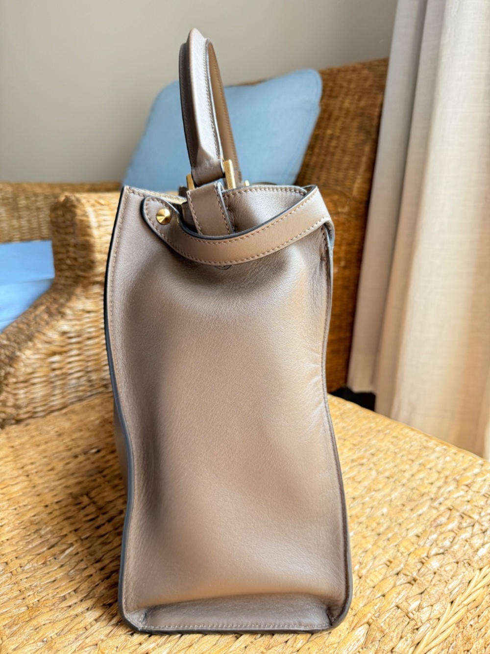 Fendi Peekaboo X-Lite Tote Bag Large View 5